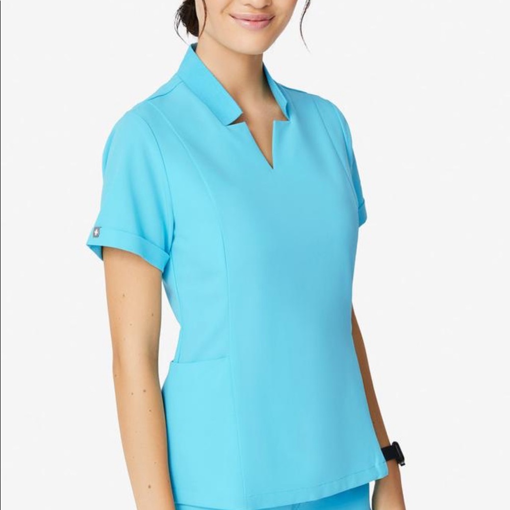 FIGS Inala neon blue S